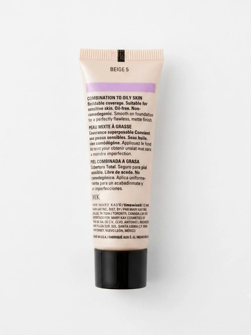 NIB Mary Kay TimeWise Matte-Wear Liquid Foundation Beige 5